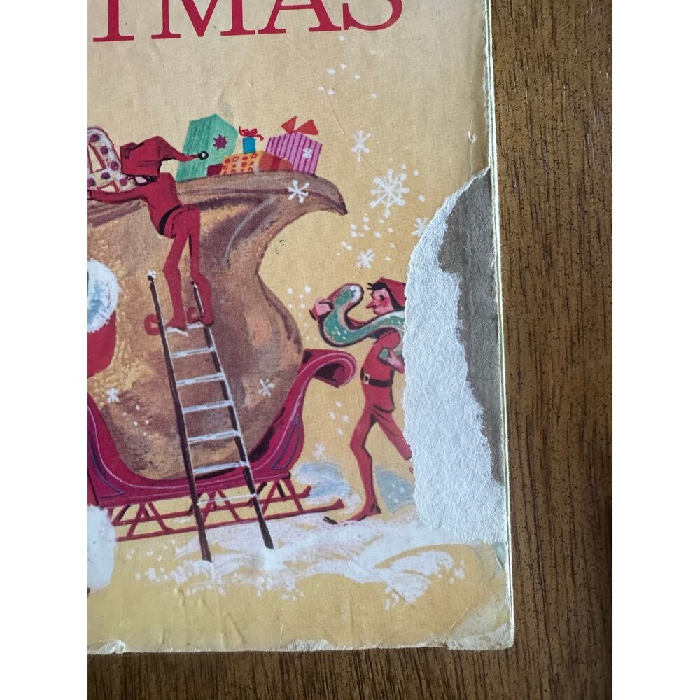 Vintage Little Golden Books Christmas Lot Disney Rudolph Santa 4 Books - Picture 5 of 16